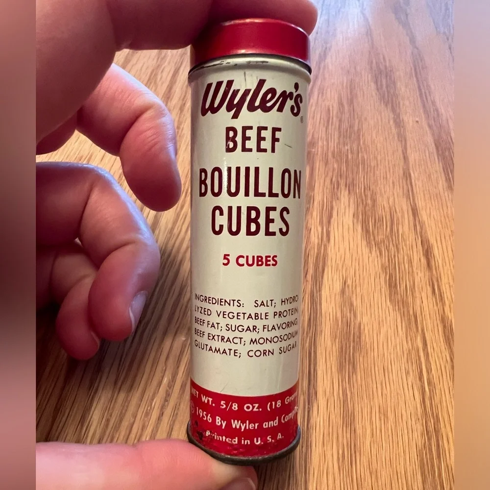Vintage Wyler's Beef Bouillon Cubes Container